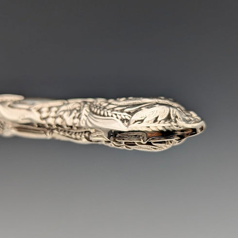 1840 年英國古董純銀手柄魚餐具 4 對 William Sansom